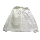 Little Bear Camicia Tinta Unita Manica Lunga per Bambina 7223 BIANCO LITTLE BEAR 