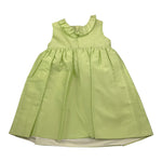 Little Bear Abito Giromanica Tinta Unita con Fiocco per Bambina 8200 VERDE LITTLE BEAR 