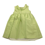 Little Bear Abito Giromanica Tinta Unita con Fiocco per Bambina 8200 VERDE LITTLE BEAR 