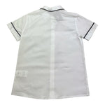 Little Bear Camicia Tinta Unita con Profili In Contrasto per Bambino 8211 BIANCO/BLU LITTLE BEAR 