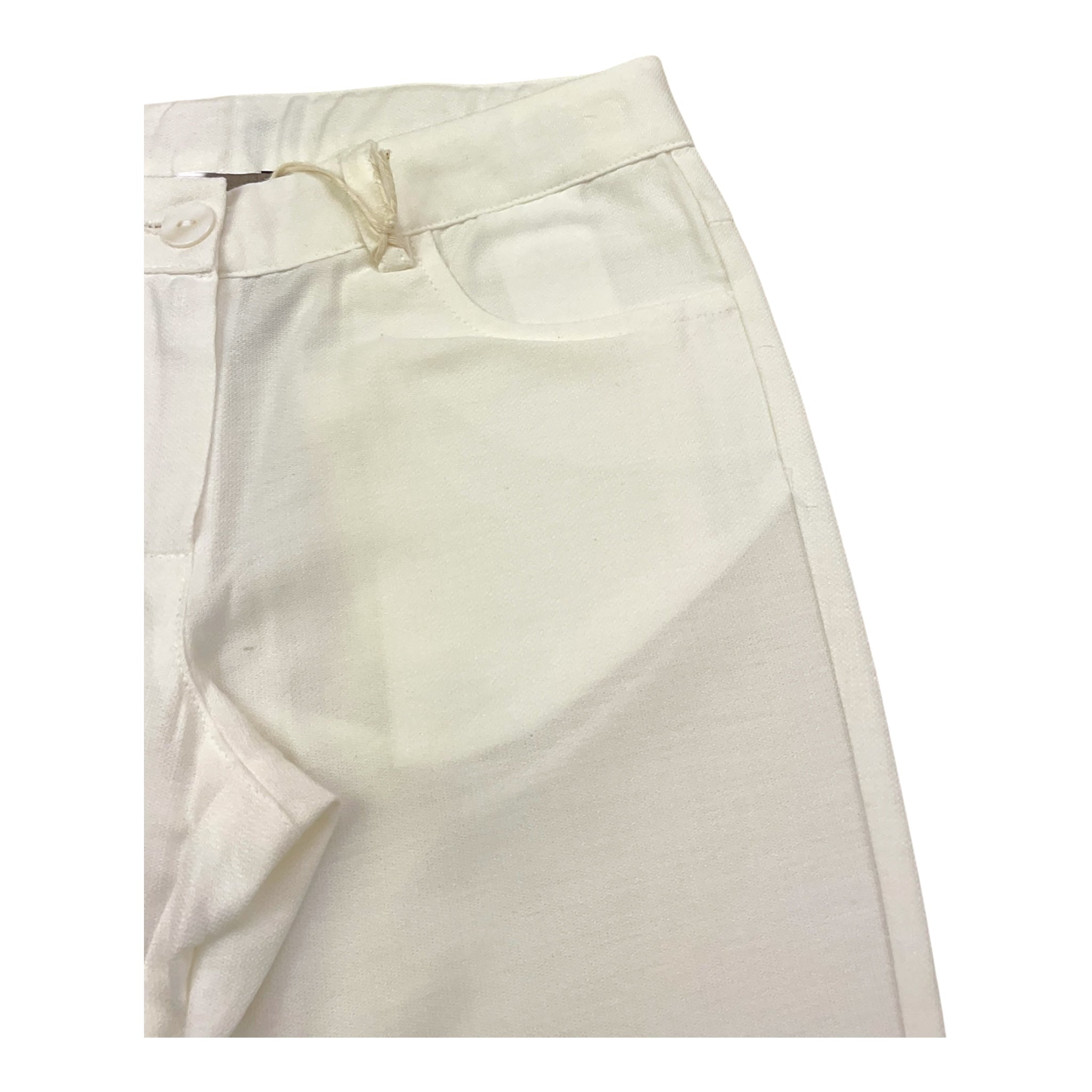 Little Bear Pantalone Tinta Unita Modello A Zampa per Neonata 8214N PANNA LITTLE BEAR 