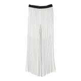 Liu Jo Pantalone Tinta Unita con Fantasia A Righe per Bambina GA5071XXX BIANCO LIU JO 