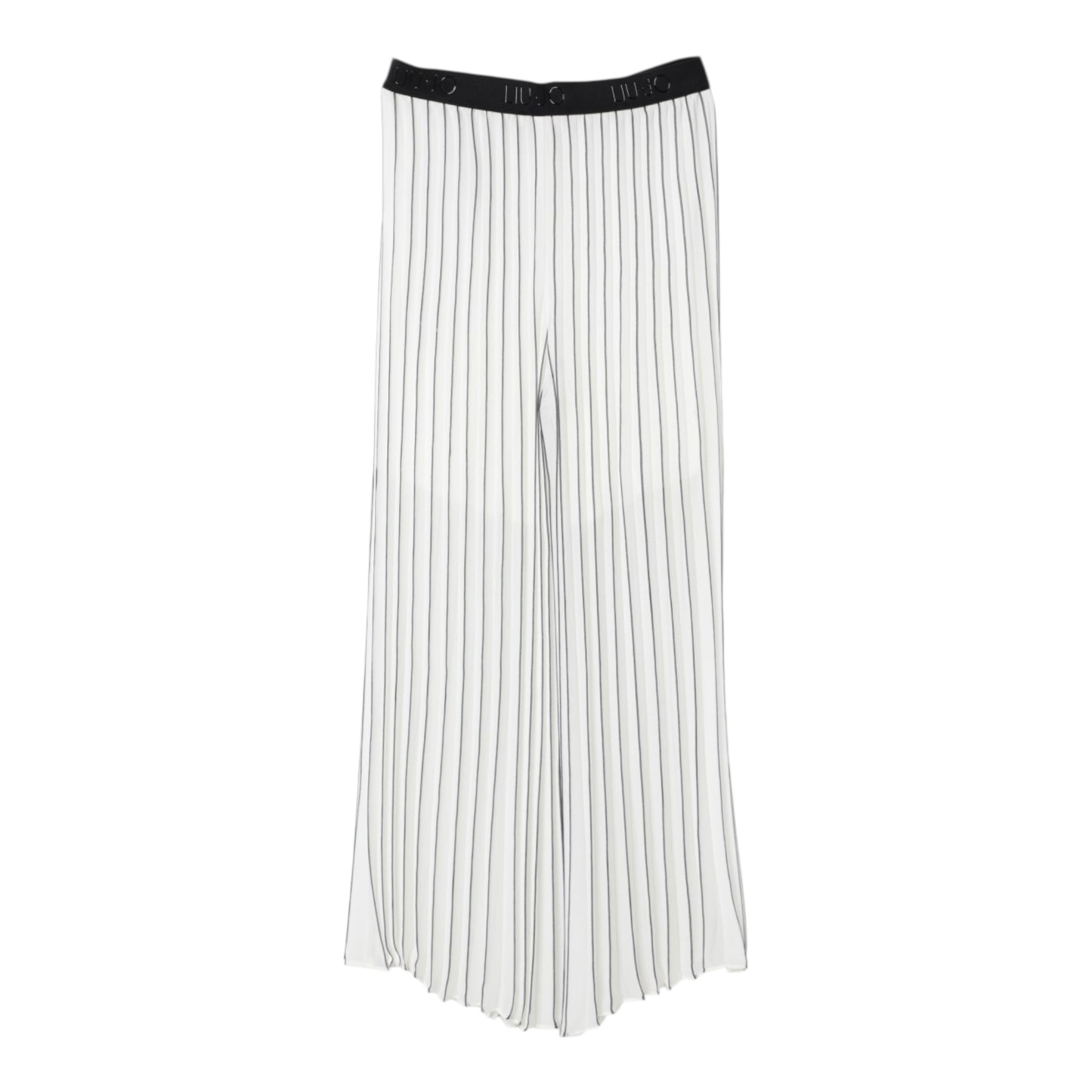 Liu Jo Pantalone Tinta Unita con Fantasia A Righe per Bambina GA5071XXX BIANCO LIU JO 