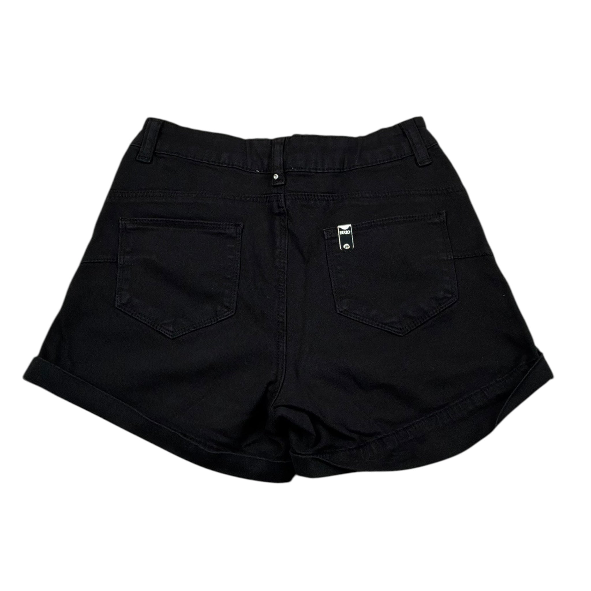 Liu Jo Short Tinta Unita con Girovita Regolabile per Bambina GA5093 NERO LIU JO 