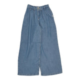 Liu Jo Pantalone Modello Palazzo Tinta Unita In Denim per Bambina GA5104 BLU LIU JO 