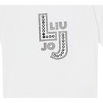 Liu Jo T-Shirt Girocollo Tinta Unita con Brillantini per Bambina GA5119XX BIANCO LIU JO 