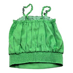 Liu Jo Top Tinta Unita Bretelline con Catena per Bambina GA5130 VERDE LIU JO 