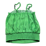 Liu Jo Top Tinta Unita Bretelline con Catena per Bambina GA5130 VERDE LIU JO 