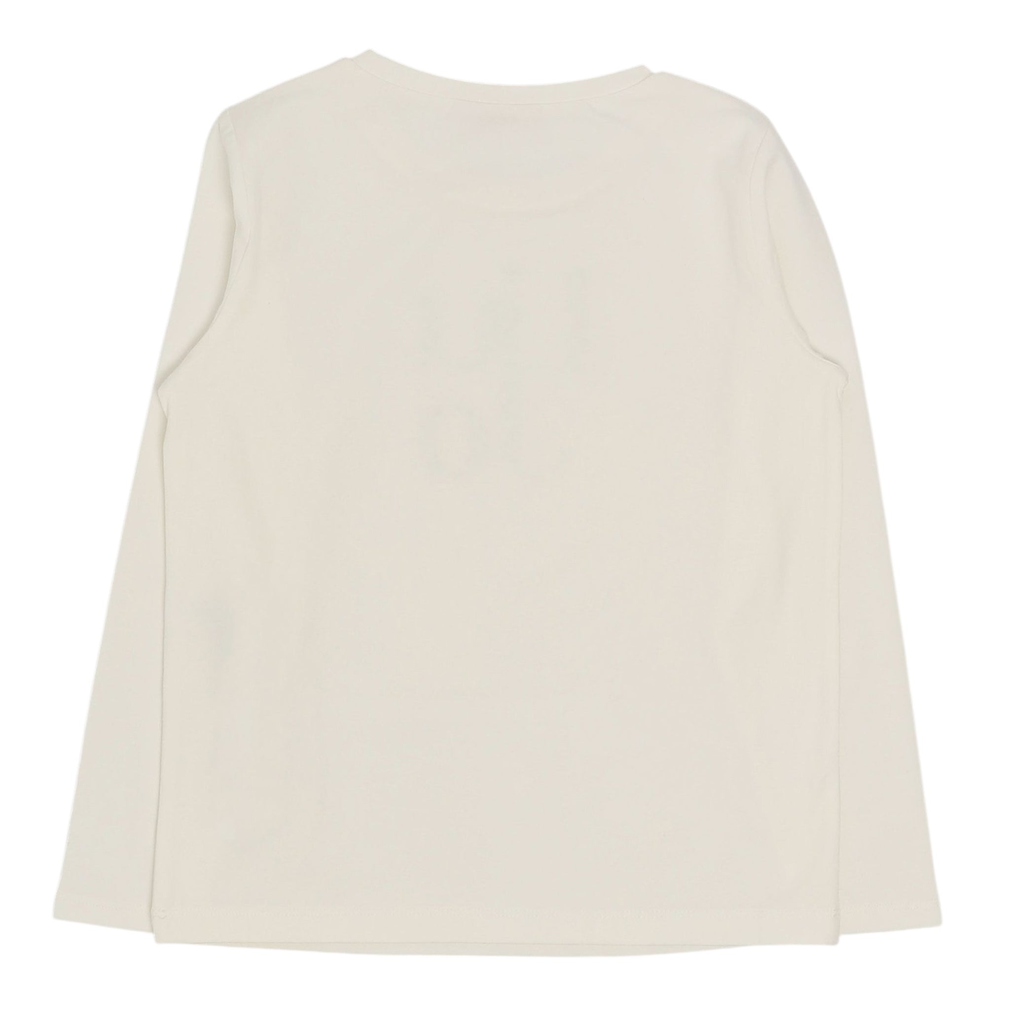 Liu Jo Shirt Girocollo Tinta Unita con Stampa Brillantinata per Bambina GF4093J BIANCO LIU JO 