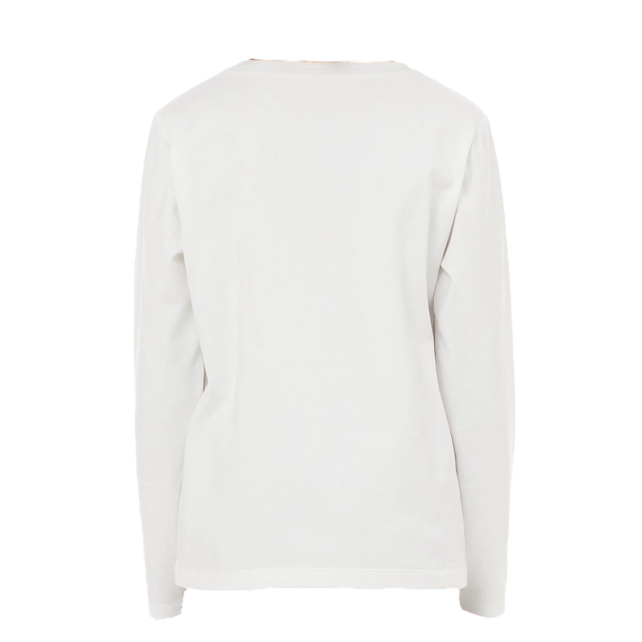 Liu Jo Shirt Girocollo Tinta Unita con Logo per Bambina GF4158 BIANCO LIU JO 