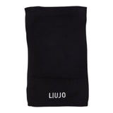 Liu Jo Sciarpa tinta unita con Logo Nero per Bambina GF5188 NERO LIU JO 