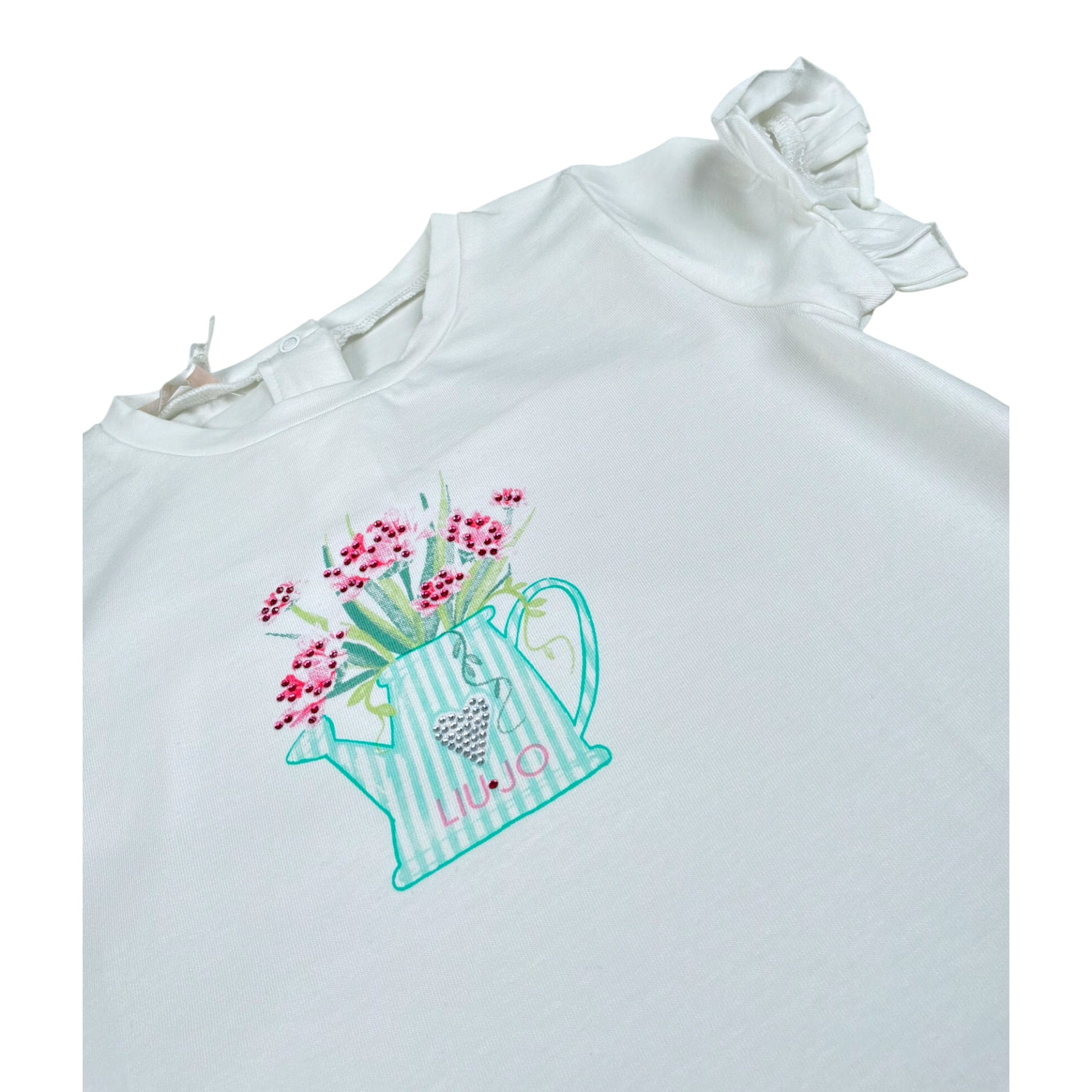 Liu Jo Completo 2 Pezzi T-Shirt-Leggins per Neonata HA5061X BIANCO/VERDE LIU JO 