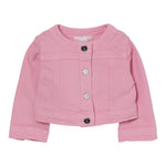 Liu Jo Giubbino In Denim Tinta Unita con Brillantini per Neonata HA5069 ROSA LIU JO 