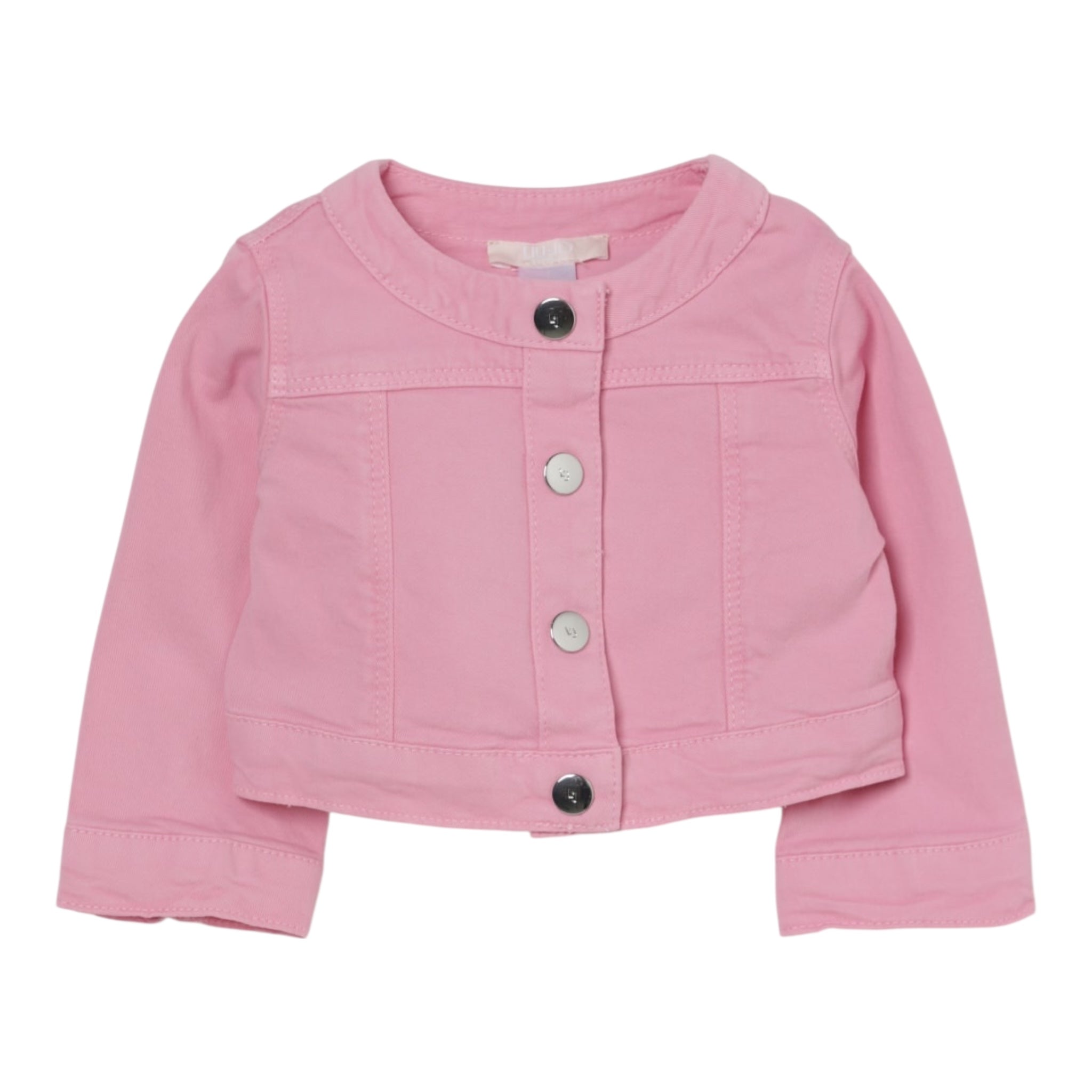 Liu Jo Giubbino In Denim Tinta Unita con Brillantini per Neonata HA5069X ROSA LIU JO 