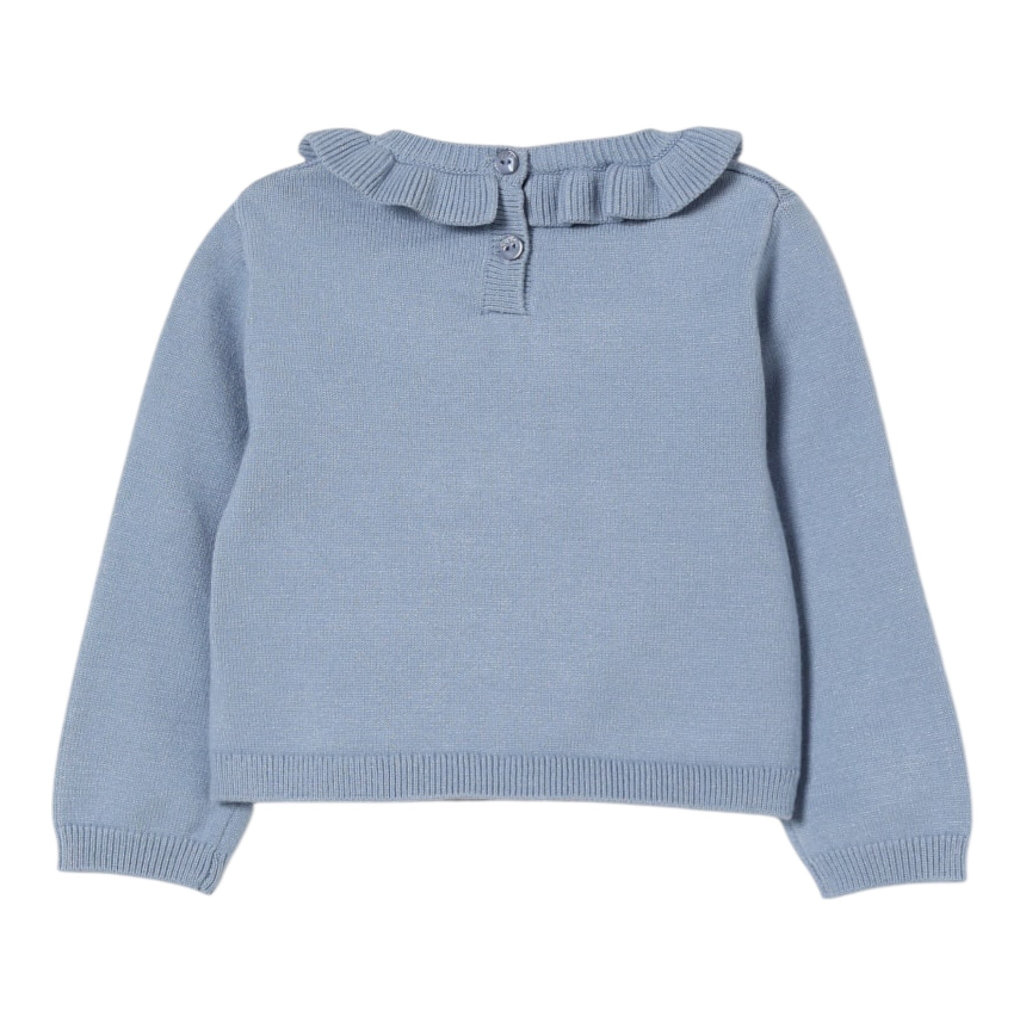Liu Jo Maglia tinta unita con Ricami Azzurro per Neonata HF5071 AZZURRO LIU JO 