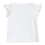 Liu Jo T-Shirt Girocollo Tinta Unita con Brillantini per Bambina KA4048JX BIANCO LIU JO 