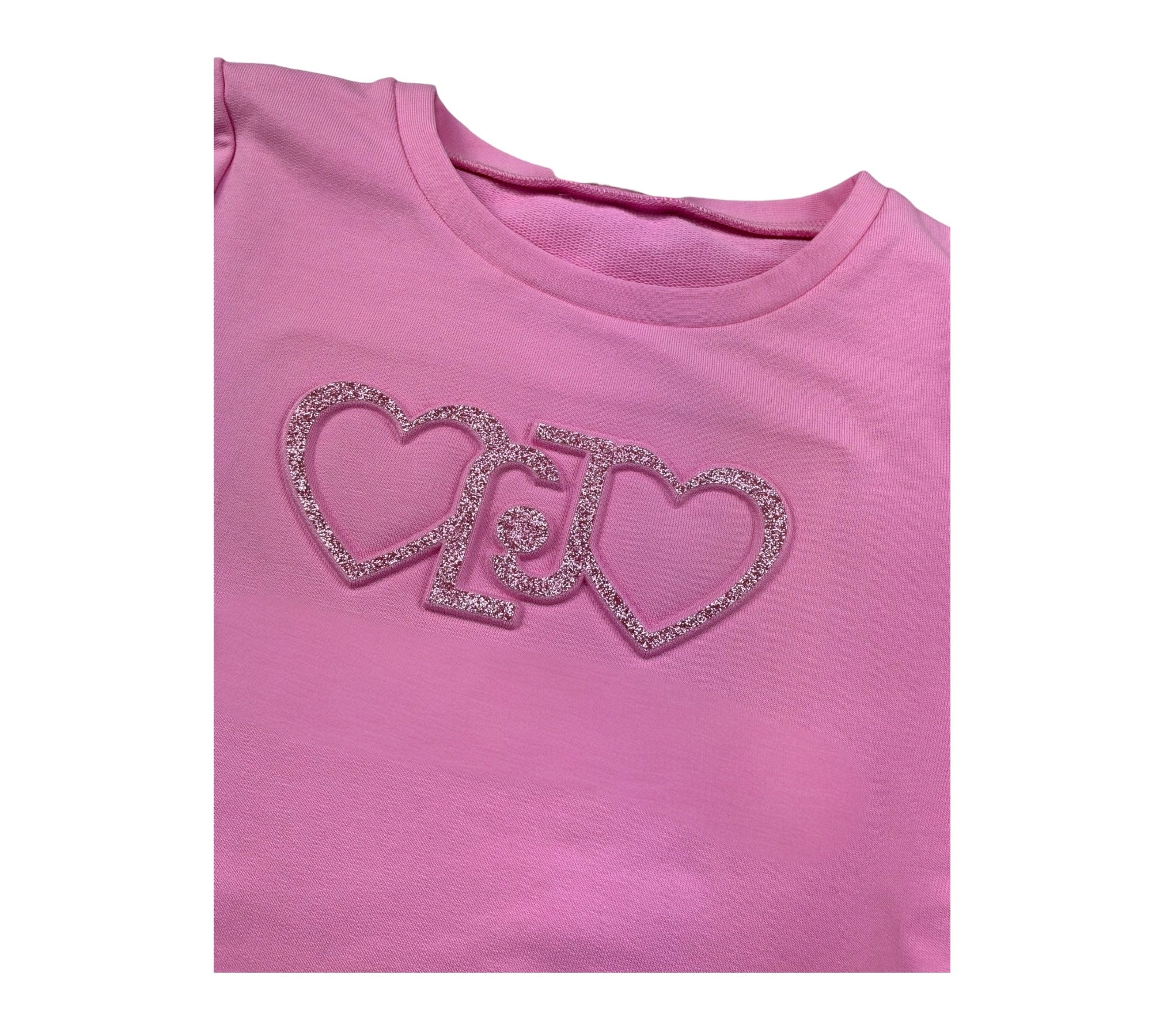 Liu Jo felpaGirocollo Tinta Unita con Logo per Neonata KA5014 ROSA LIU JO 