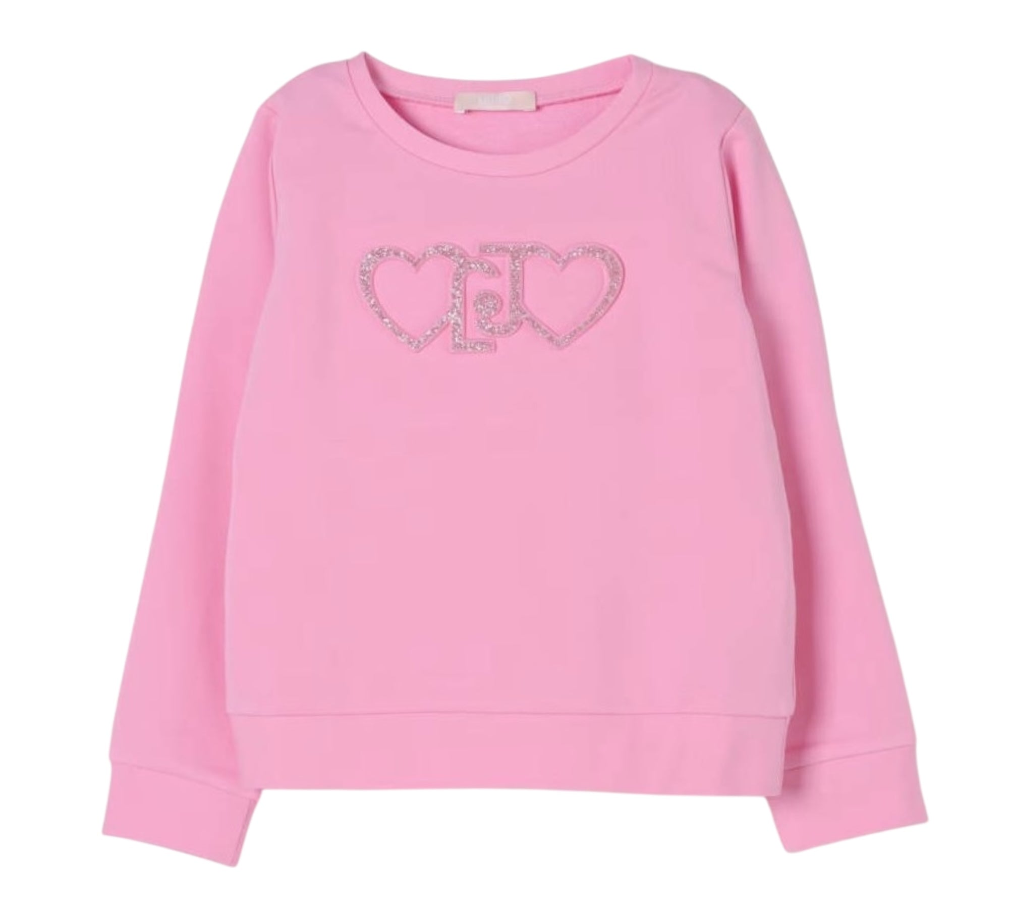 Liu Jo felpaGirocollo Tinta Unita con Logo per Neonata KA5014 ROSA LIU JO 