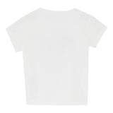 Liu Jo T-Shirt Girocollo Tinta Unita con Brillantini per Bambina KA5021XXJ BIANCO LIU JO 