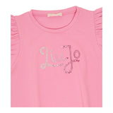 Liu Jo Abito Tinta Unita con Brillantini per Neonata KA5037NXXX ROSA LIU JO 