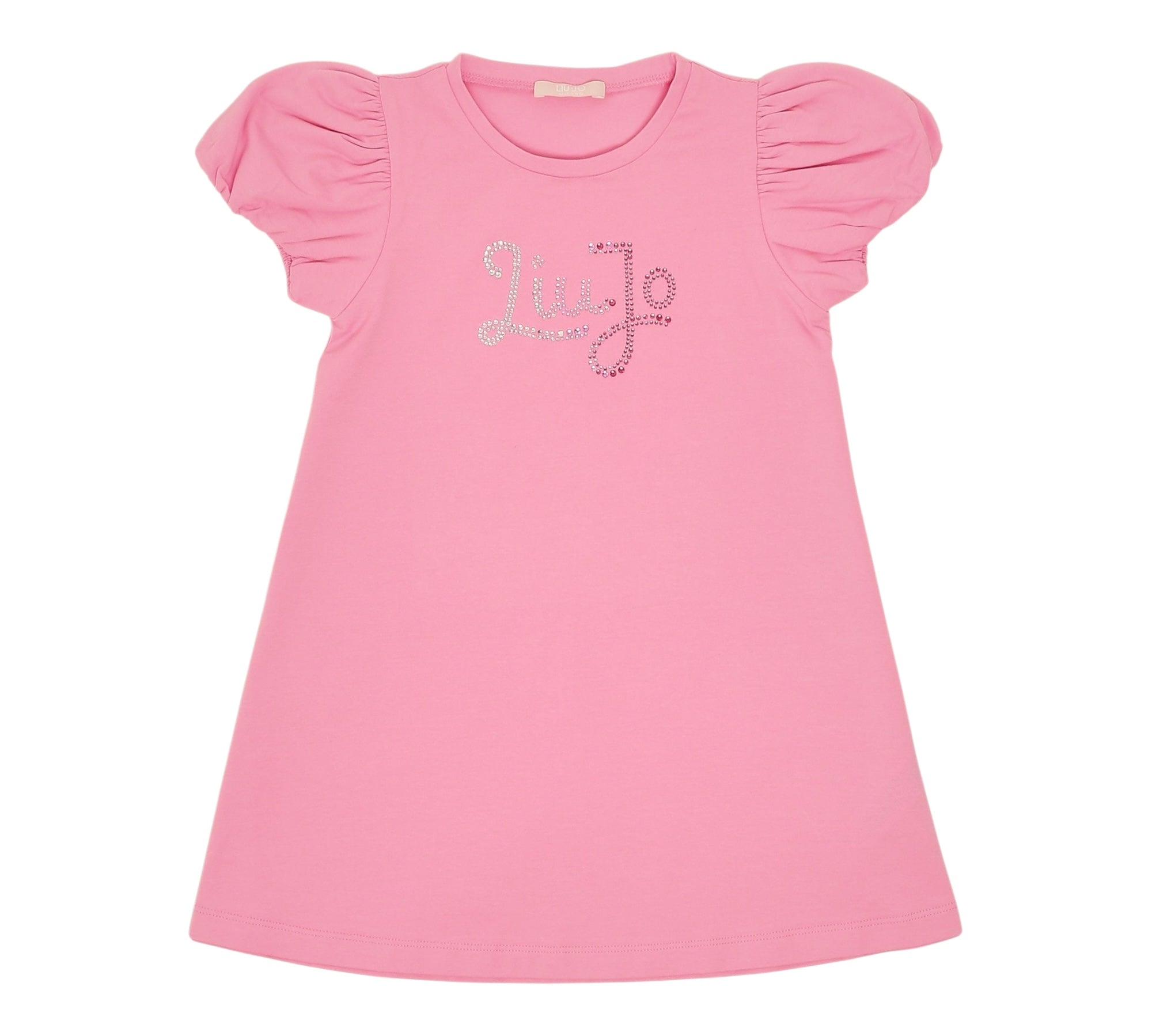 Liu Jo Abito Tinta Unita con Brillantini per Bambina KA5037XXX ROSA LIU JO 