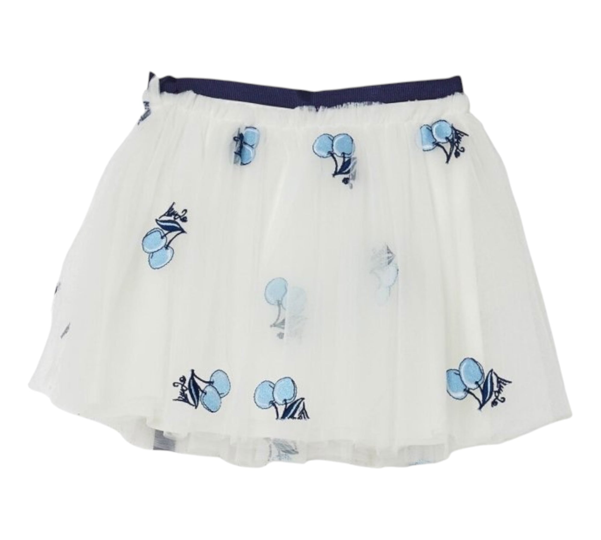Liu Jo Gonna Tinta Unita In Tulle con Ricami per Bambina KA5043 BIANCO LIU JO 