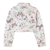 Liu Jo Giubbino Tinta Unita Stampa Fantasia Floreale per Bambina KA5059JX BIANCO LIU JO 