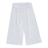 Liu Jo Pantalone Tinta Unita Modello Palazzo per Bambina KA5063 BIANCO LIU JO 