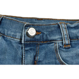 Liu Jo Short In Denim Tinta Unita con Girovita Regolabile per Neonata KA5068 BLU LIU JO 