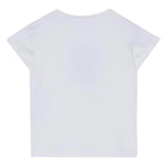 Liu Jo T-Shirt Girocollo Tinta Unita con Brillantini per Neonata KA5094NXX BIANCO LIU JO 