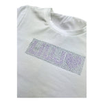 Liu Jo T-Shirt Tinta Unita con Brillantini per Neonata KA5095NXX BIANCO LIU JO 