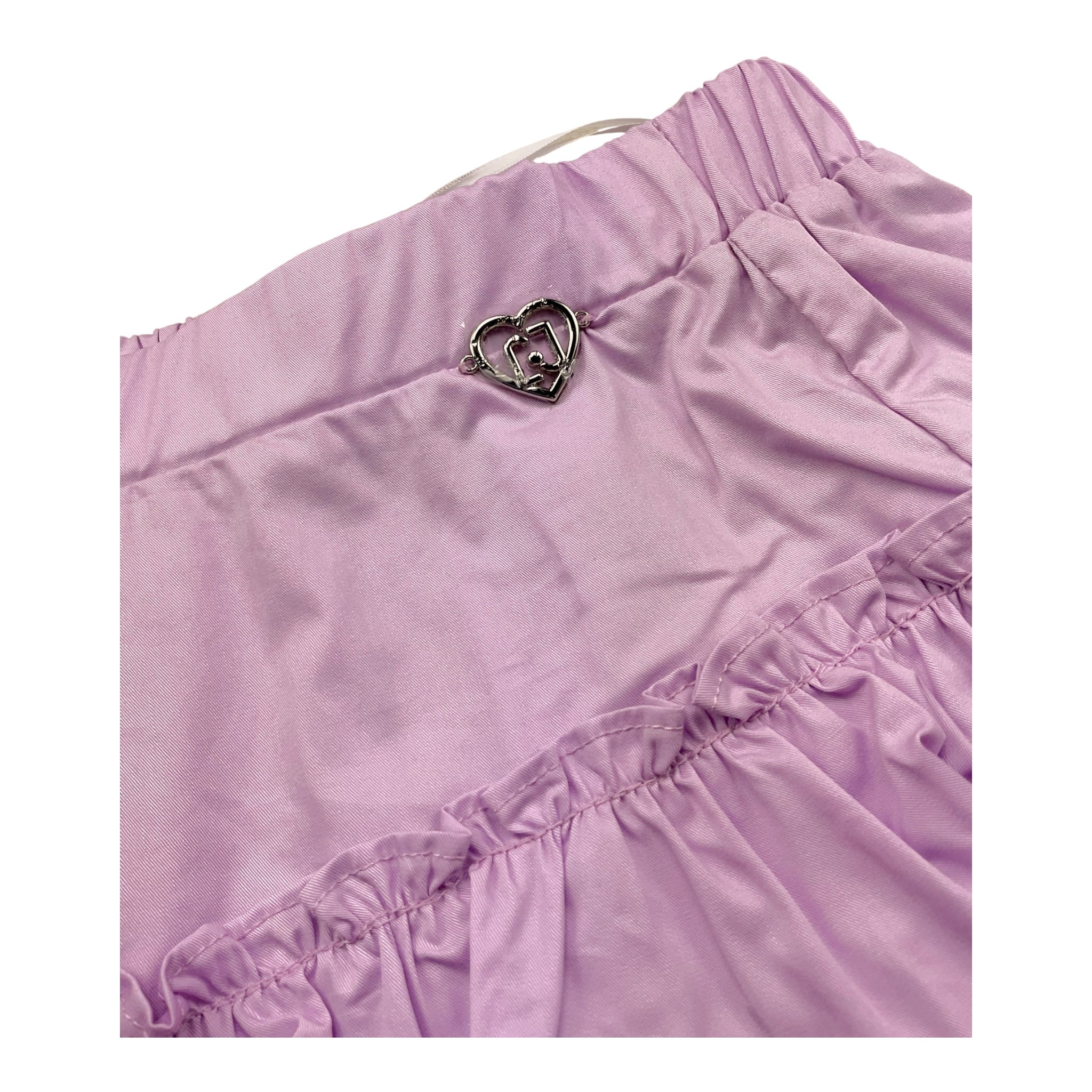 Liu Jo Short Tinta Unita Modello Gonna per Neonata KA5125N LILLA LIU JO 