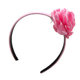 Liu Jo Cerchietto Tinta Unita con Applicazione Fiore per Bambina KA5126 ROSA LIU JO 