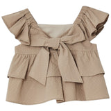 Liu Jo Top Giromanica Tinta Unita per Bambina KA5140 BEIGE LIU JO 