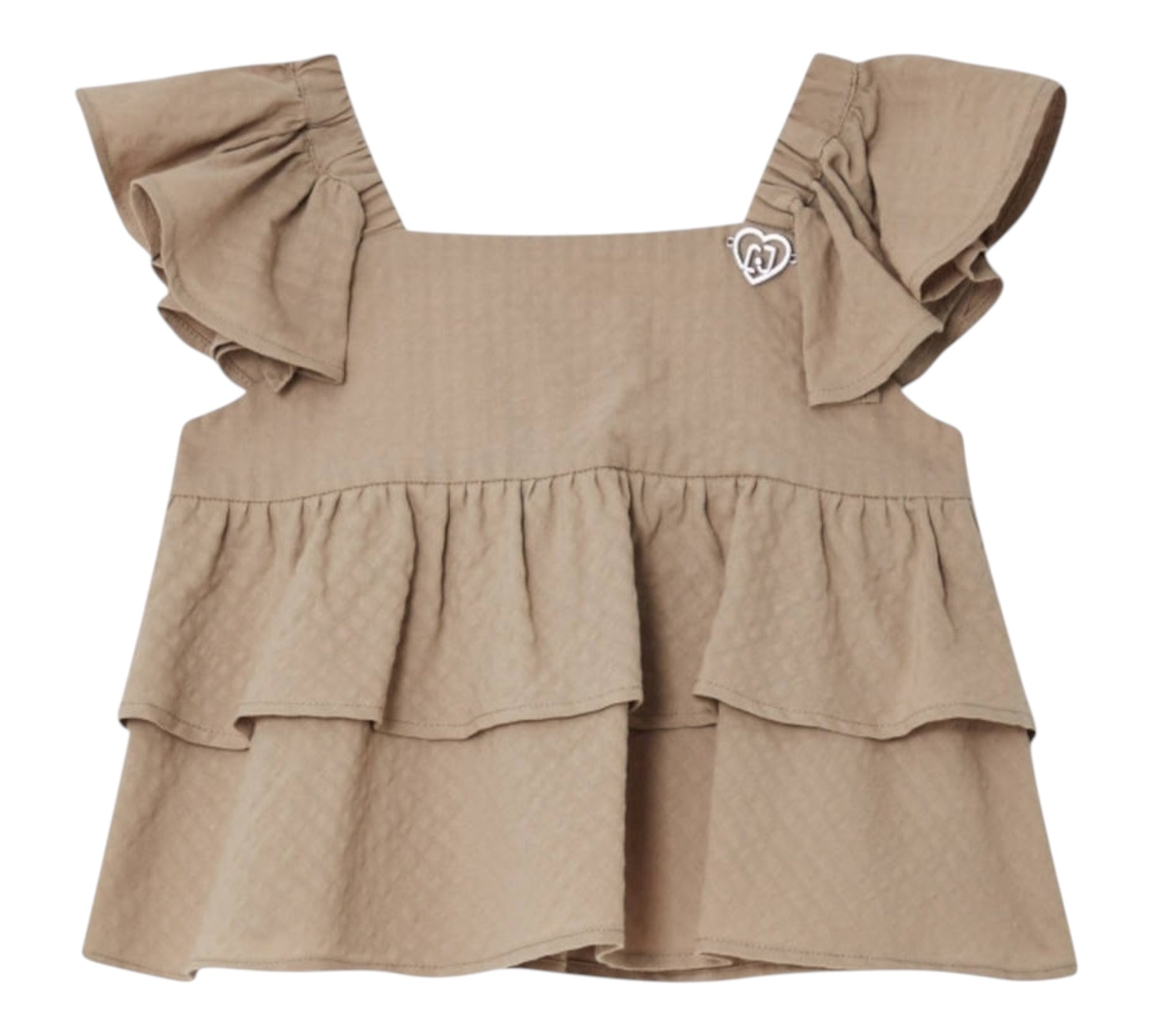 Liu Jo Top Giromanica Tinta Unita per Neonata KA5140N BEIGE LIU JO 