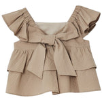 Liu Jo Top Giromanica Tinta Unita per Neonata KA5140N BEIGE LIU JO 