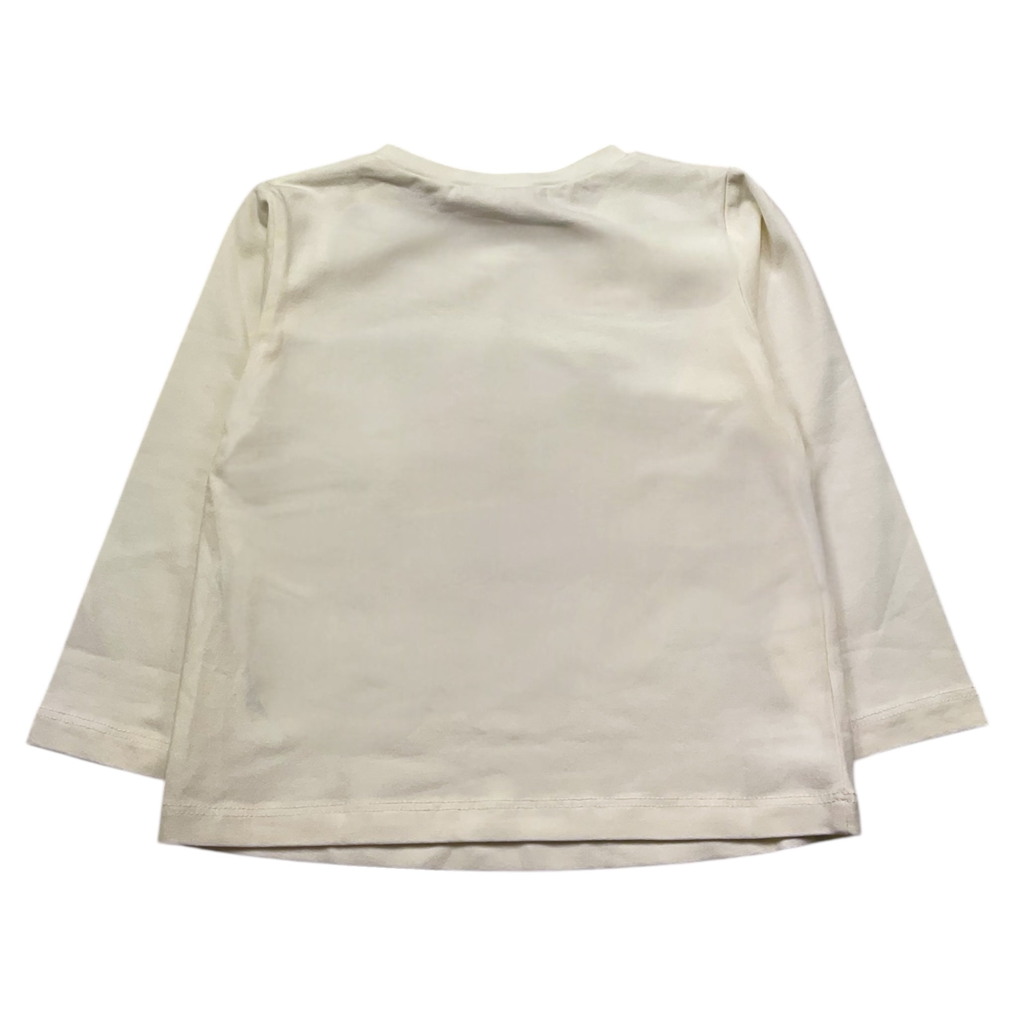 Liu Jo Shirt Tinta Unita Girocollo con Brillantini per Neonata KF4029X PANNA LIU JO 