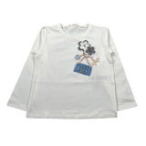 Liu Jo Shirt Girocollo tinta unita con Brillantini Bianco per Bambina KF5076J0088J BIANCO LIU JO 