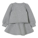 Liu Jo Completo 2 Pezzi Felpa-Pantalone tinta unita Grigio per Neonata KF5077 GRIGIO LIU JO 