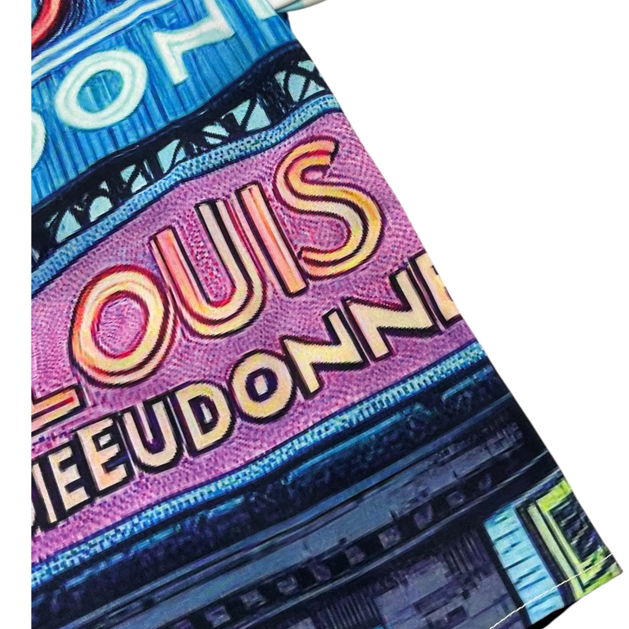 Louis Dieudonne' Camicia Mezza Manica Tinta Unita con Stampa per Bambino LD0111 BLU LOUIS DIEUDONNE' 