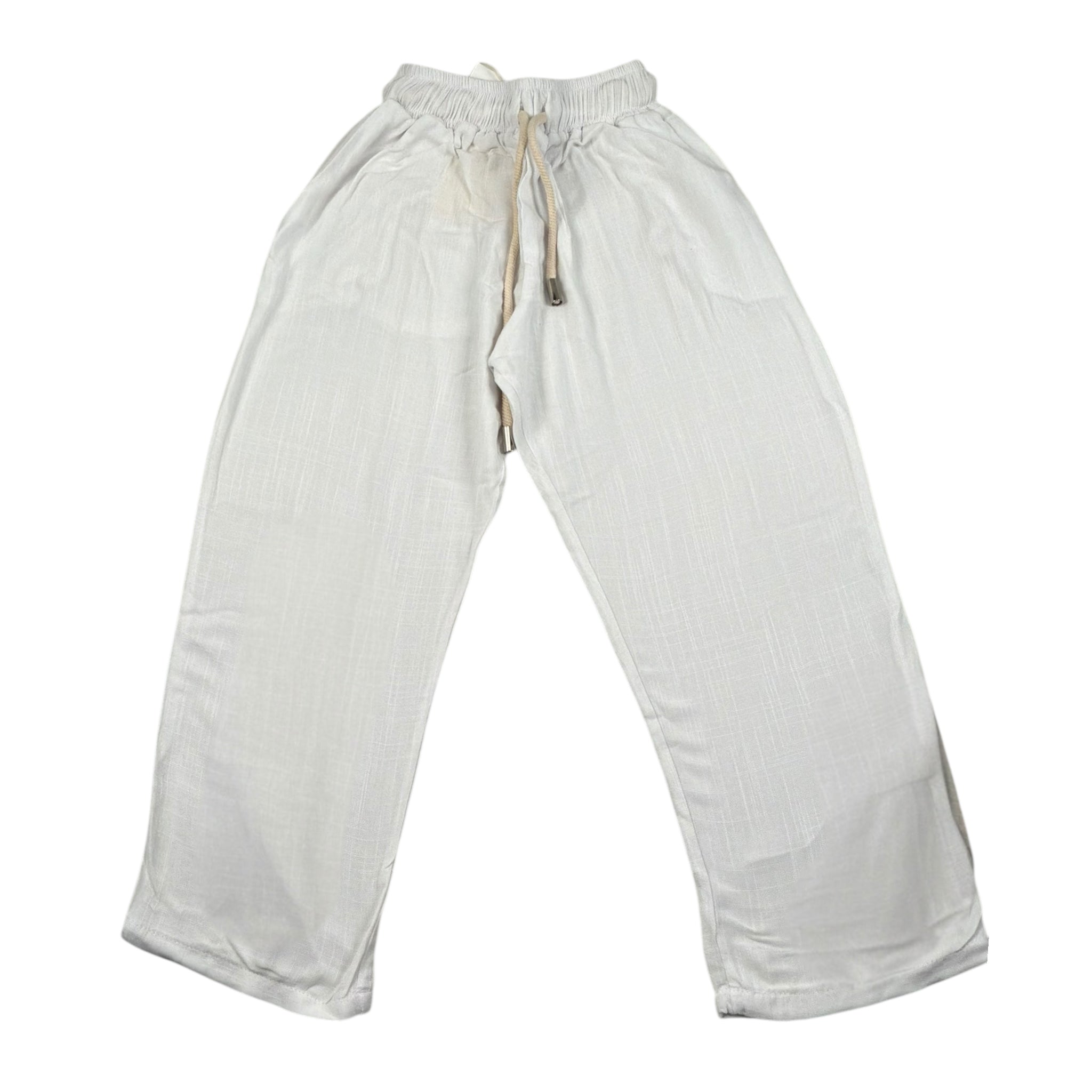 Louis Dieudonne' Pantalone Tinta Unita con Elastico In Vita per Bambino LDPA PANNA LOUIS DIEUDONNE' 