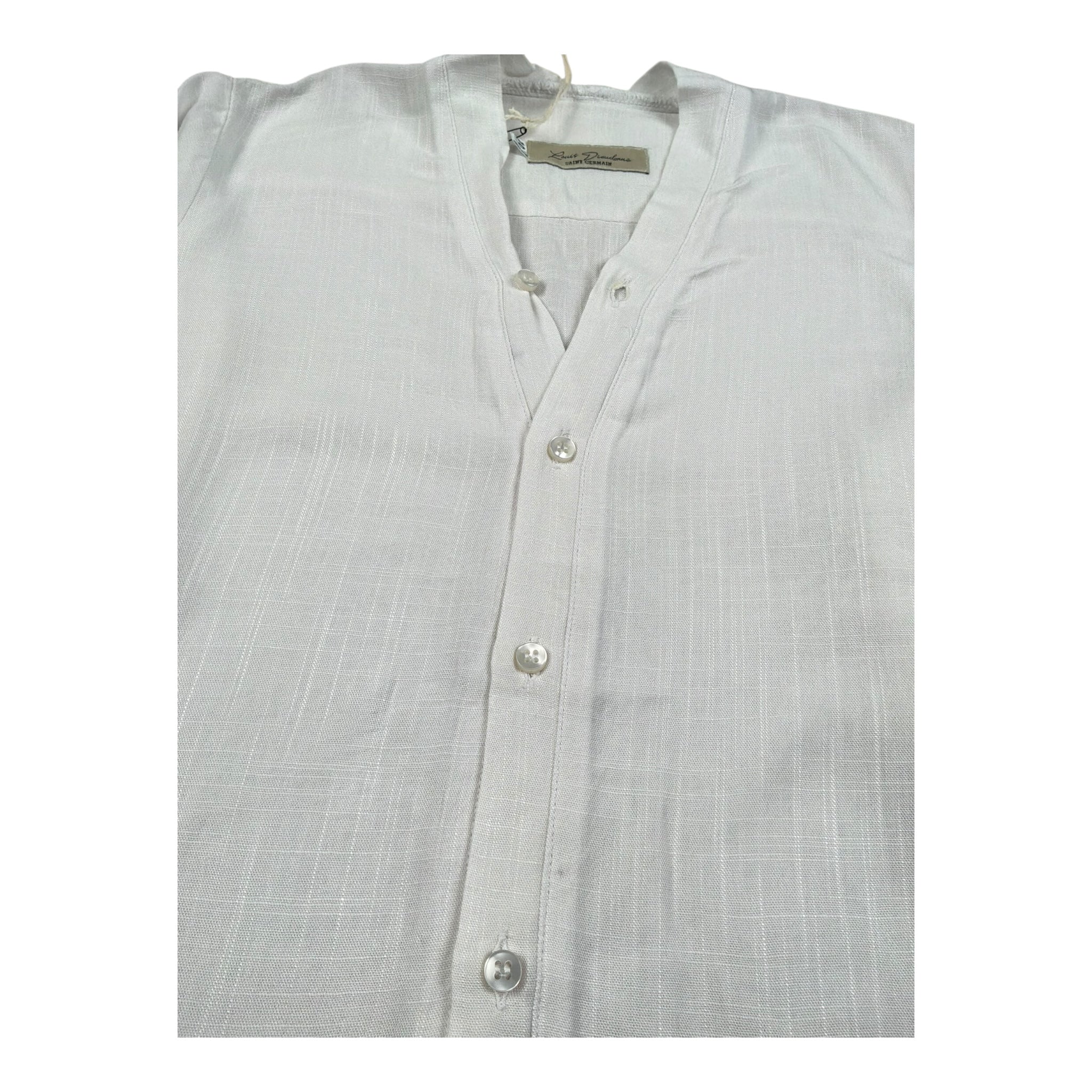 Louis Dieudonne' Camicia Manica Lunga Tinta Unita per Bambino TULELEG BIANCO LOUIS DIEUDONNE' 