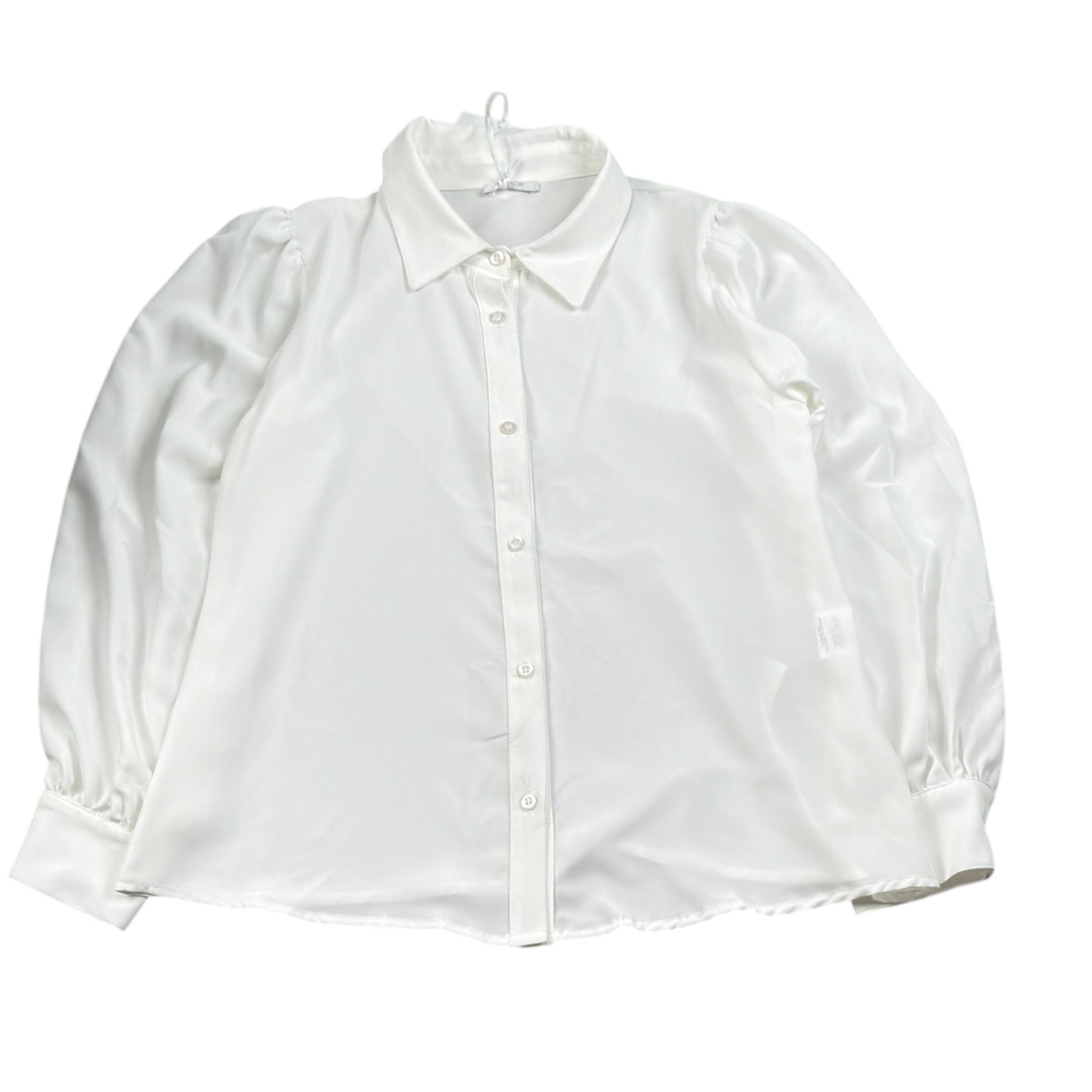 Lu Lu By Miss Grant Camicia tinta unita Manica Lunga Bianco per Bambina LL3270 BIANCO LU LU BY MISS GRANT 