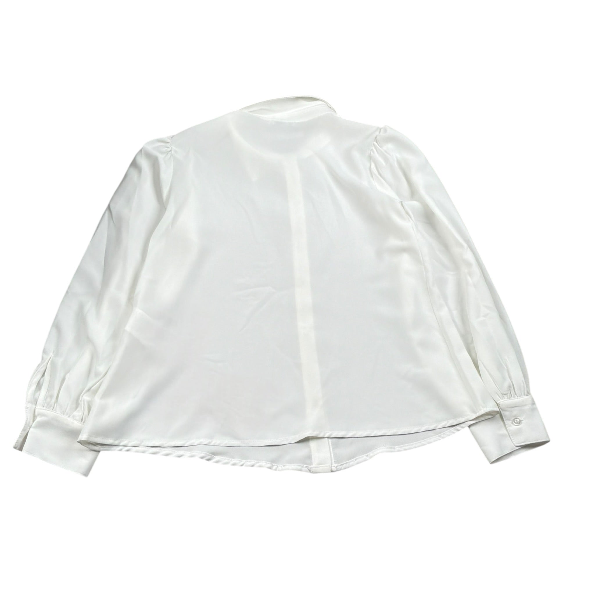 Lu Lu By Miss Grant Camicia tinta unita Manica Lunga Bianco per Bambina LL3270 BIANCO LU LU BY MISS GRANT 