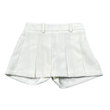 Lu Lu By Miss Grant Short Modello Gonna Tinta Unita per Bambina LL3393 BIANCO LU LU BY MISS GRANT 