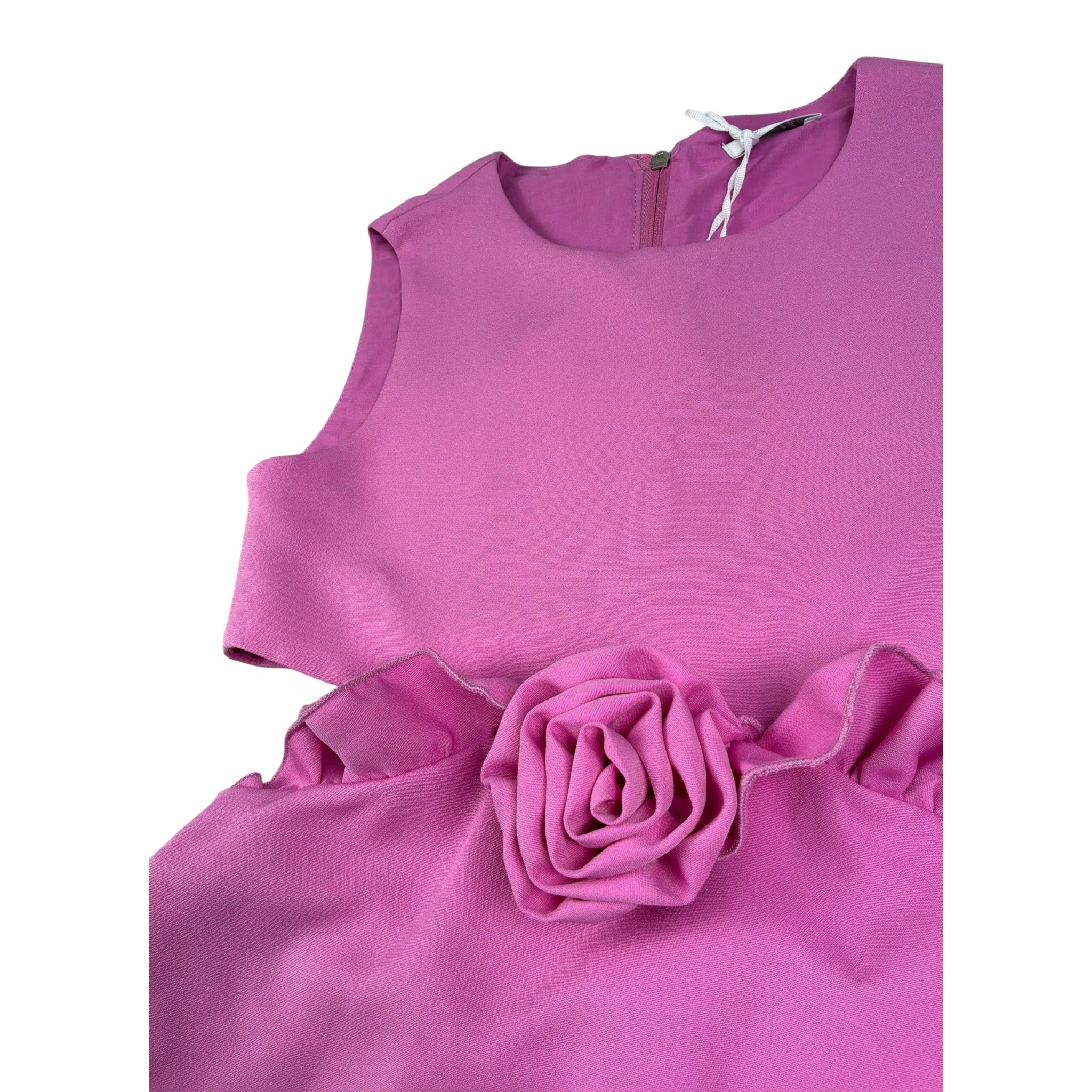 Lu Lu By Miss Grant Abito tinta unita Gioromanica Magenta per Bambina LL3417 MAGENTA LU LU BY MISS GRANT 