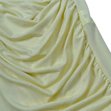 Lu Lu By Miss Grant Abito Giromanica Tinta Unita per Bambina LL3506 GIALLO LU LU BY MISS GRANT 