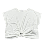 Lu Lu By Miss Grant Top Tinta Unita Mezza Manica per Bambina LL3622 BIANCO LU LU BY MISS GRANT 