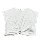 Lu Lu By Miss Grant Top Tinta Unita Mezza Manica per Bambina LL3622 BIANCO LU LU BY MISS GRANT 