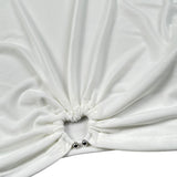 Lu Lu By Miss Grant Top Tinta Unita Mezza Manica per Bambina LL3622 BIANCO LU LU BY MISS GRANT 